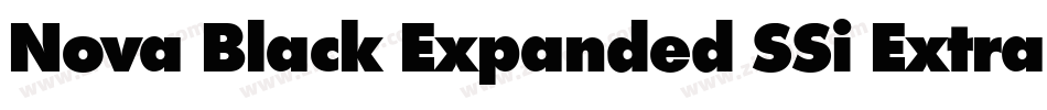 Nova Black Expanded SSi Extra Bold Expanded Italic字体转换